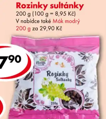 CBA Rozinky sultánky nabídka