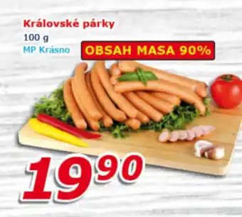 ESO MARKET Královské párky 100 g nabídka