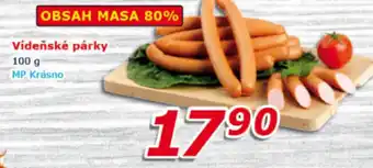 ESO MARKET Vídeňské párky 100 g nabídka