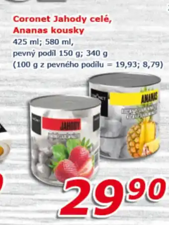 ESO MARKET Coronet Jahody celé, Ananas kousky nabídka