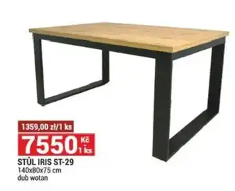 Merkury Market STÚL IRIS ST-29 140x80x75 cm dub wotan nabídka