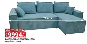 Merkury Market ROHOVÁ SEDACÍ SOUPRAVA LEGO vybrané vzory a barvy nabídka