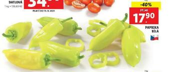 Lidl Paprika bílá nabídka