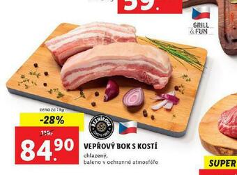 Lidl Vepřový bok s kostí nabídka