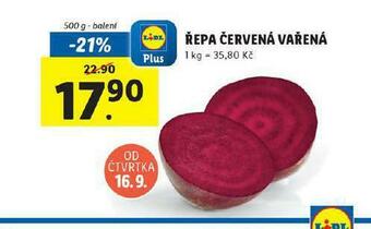 Lidl Řepa červená vařená nabídka