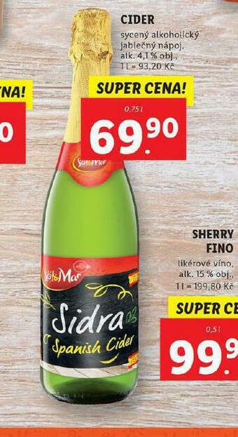 Lidl Cider nabídka