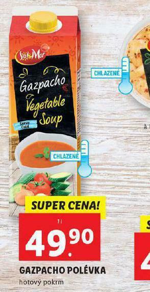 Lidl Gazpacho polévka nabídka