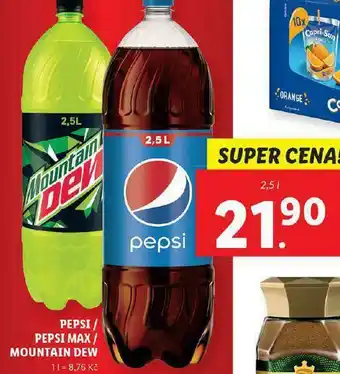 Lidl Mountain dew 2,5l nabídka