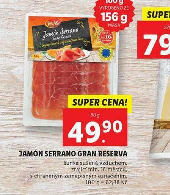 Lidl Jamón serrano gran reserva nabídka