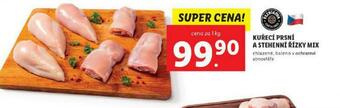 Lidl Kuřecí prsní a stehenní řízky mix nabídka