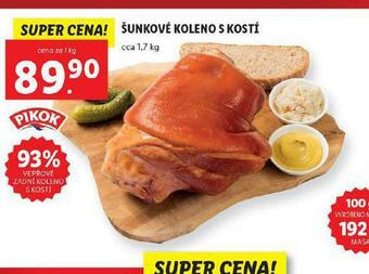 Lidl Šunkové koleno s kostí nabídka