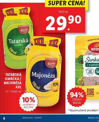 Lidl Tatarská omáčka nabídka