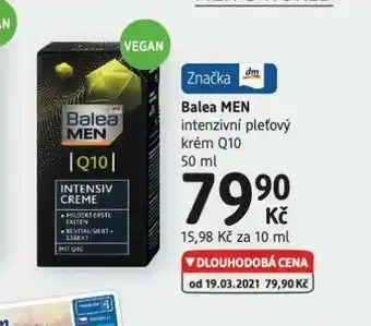 dm drogerie Balea men intenzivní pleťový krém q10 nabídka