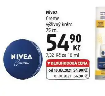 dm drogerie Nivea creme výživný krém nabídka