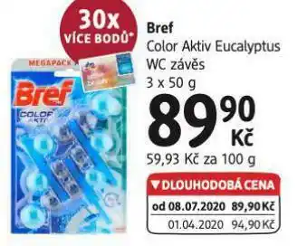 Bref color aktiv eucalyptus wc závěs