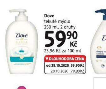 dm drogerie Dove tekuté mýdlo nabídka