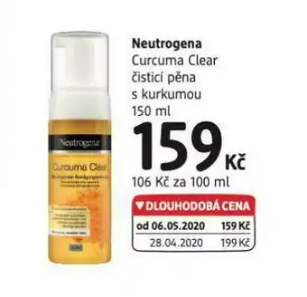 dm drogerie Neutrogena čistící pěna s kurkumou nabídka