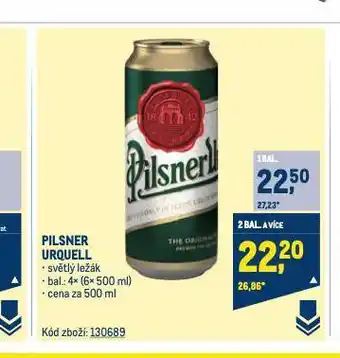 Makro Pivo pilsner urquell nabídka