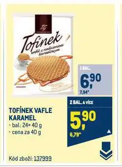 Makro Tofínek vafle karamel nabídka