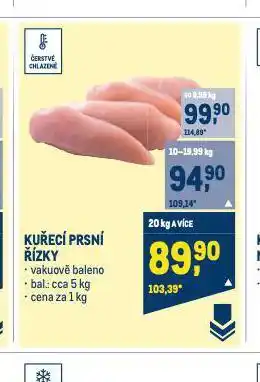 Makro Kuřecí prsní řízky nabídka