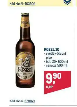 Makro Pivo velkopopovický kozel nabídka