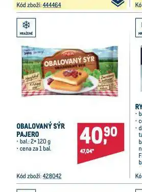Makro Obalovaný sýr nabídka