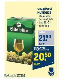 Makro Vinařství mutěnice nabídka