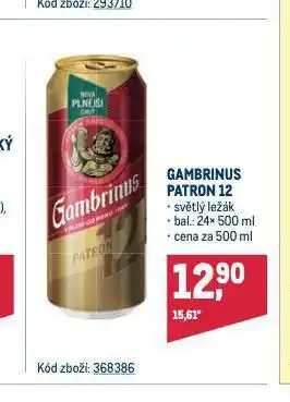 Makro Pivo gambrinus nabídka