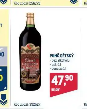 Makro Punč dětský nabídka