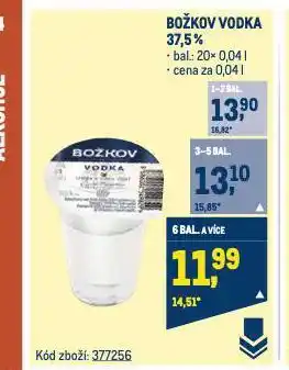 Makro Božkov vodka nabídka