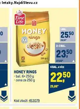 Makro Honey rings nabídka