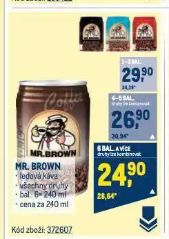 Makro Mr. brown ledová káva nabídka