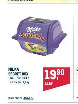 Makro Milka secret box nabídka