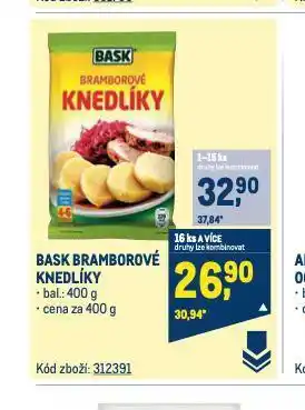 Makro Bask bramborové knedlíky nabídka