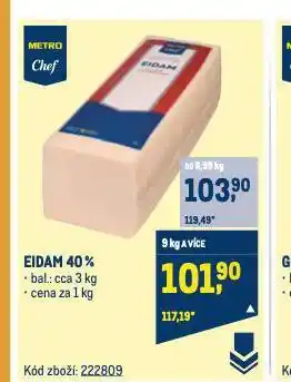 Makro Eidam sýr nabídka