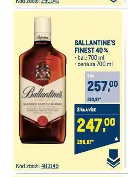 Makro Ballantine's finest nabídka