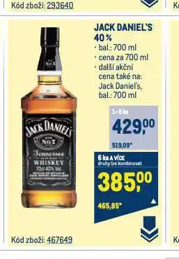Makro Jack daniel's nabídka
