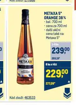 Makro Metaxa 5 nabídka
