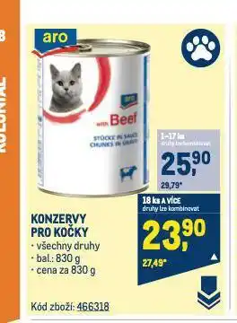 Makro Konzervy pro kočky nabídka