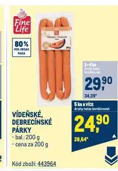 Makro Vídeňské párky nabídka