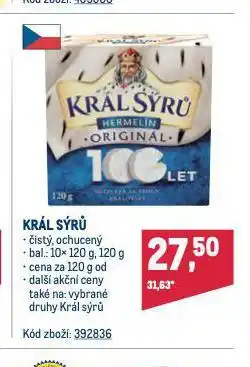 Makro Král sýrů nabídka