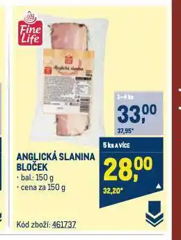 Makro Anglická slanina nabídka