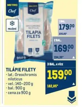 Makro TILÁPIE FILETY nabídka