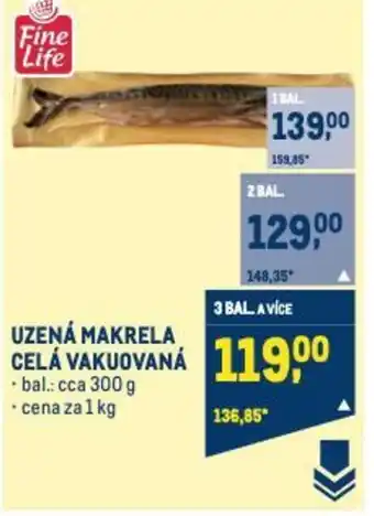 Makro UZENÁ MAKRELA CELÁ VAKUOVANÁ nabídka