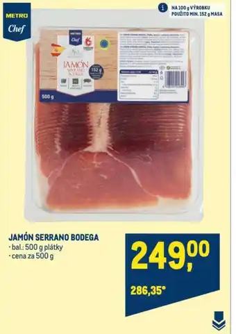 Makro JAMÓN SERRANO BODEGA nabídka