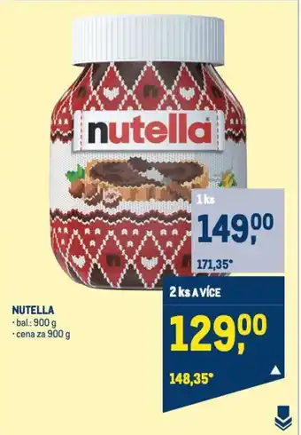 Makro NUTELLA • bal.: 900 g *cena za 900 g nabídka