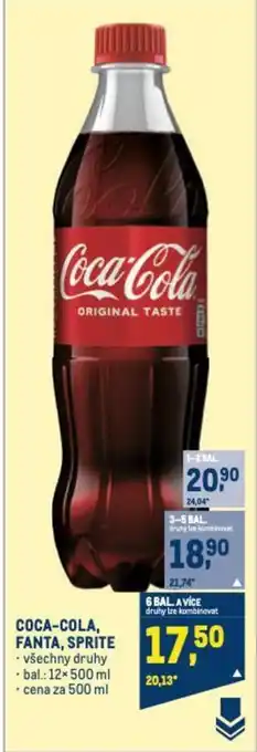 Makro COCA-COLA, FANTA, SPRITE nabídka