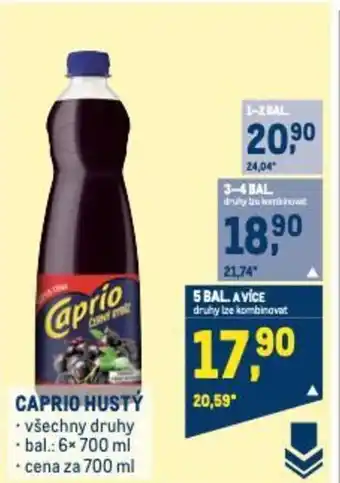Makro CAPRIO HUSTÝ nabídka