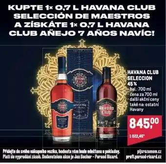 Makro HAVANA CLUB SELECCION 45% nabídka
