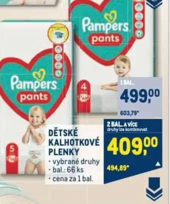Makro DETSKE KALHOTKOVÉ PLENKY nabídka